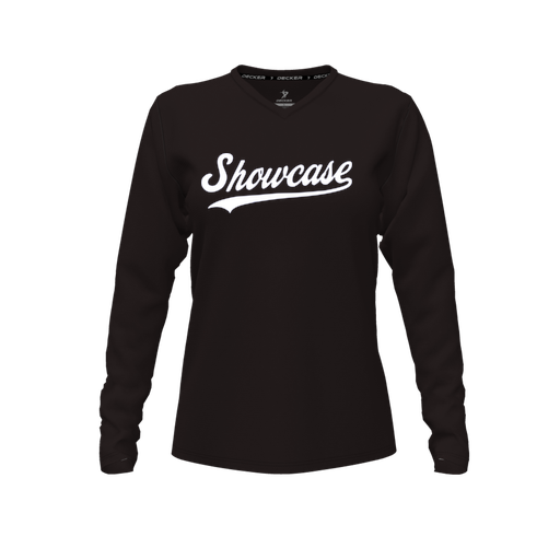 [FTLVCFBK-FYXS-LOGO3] Comfort T-Shirt (Female Youth XS, Black, V Neck, Logo 3, Long Sleeve)