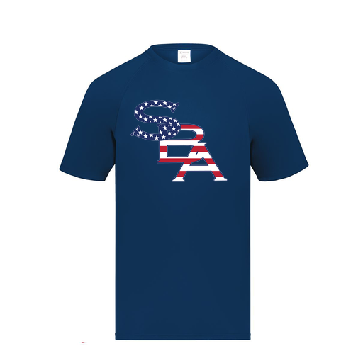 [2790.065.S-LOGO1] Men's Smooth Sport T-Shirt (Adult S, Navy, Logo 1)