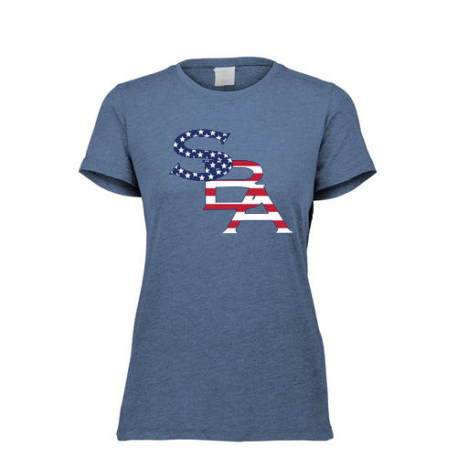 [FTSCUBNV-FAXS-LOGO1] Decker Women's Tri-Blend T-Shirt - Short Sleeve (Female Adult XS, Navy, Logo 1)