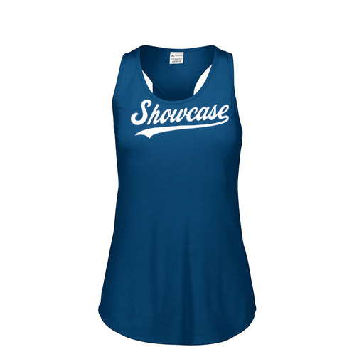 [3078.U22.S-LOGO3] Ladies Tri Blend Tank Top (Female Adult S, Navy, Logo 3)