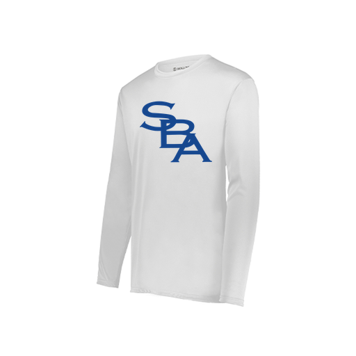 [222822.005.XS-LOGO2] Men's LS Smooth Sport Shirt (Adult XS, White, Logo 2)