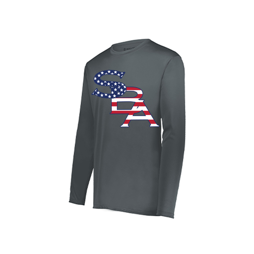 [222822.059.XS-LOGO1] Men's LS Smooth Sport Shirt (Adult XS, Gray, Logo 1)