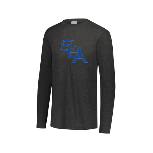 [FTLCUBBK-AXS-LOGO2] Decker Men's Tri-Blend T-Shirt - Long Sleeve (Adult XS, Black, Logo 2)