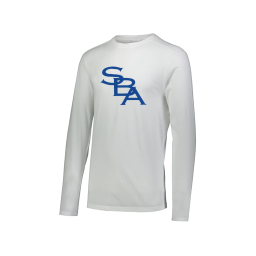 [3075.005.XS-LOGO2] Men's LS Ultra-blend T-Shirt (Adult XS, White, Logo 2)