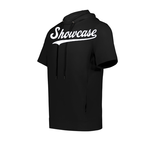 [222605.080.S-LOGO3] YOUTH VENTURA SOFT KNIT SHORT SLEEVE HOODIE (Youth S, Black, Logo 3)