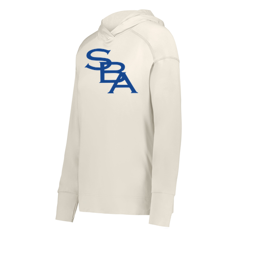 [222798-WHT-FAXS-LOGO2] Ladies Ventura Thin Knit Hoodie (Female Adult XS, White, Logo 2)